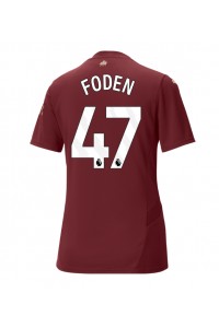 Manchester City Phil Foden #47 Fotballdrakt Tredje Klær Dame 2024-25 Korte ermer